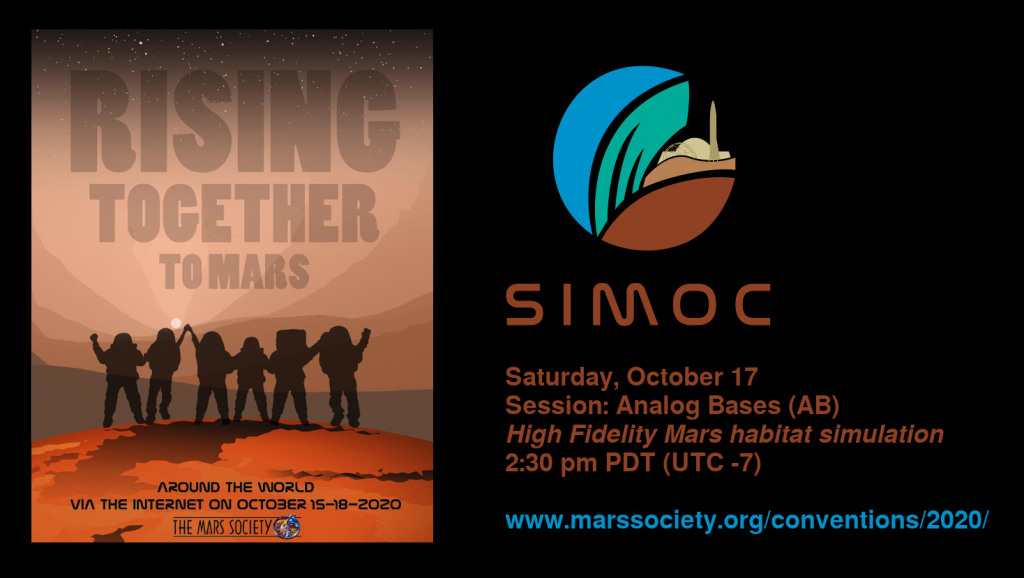 SIMOC at Mars Society Convention 2020