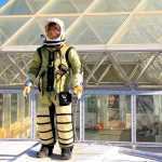 Biosphere 2 Deputy Director John Adams conduct pressure suit test at SAM